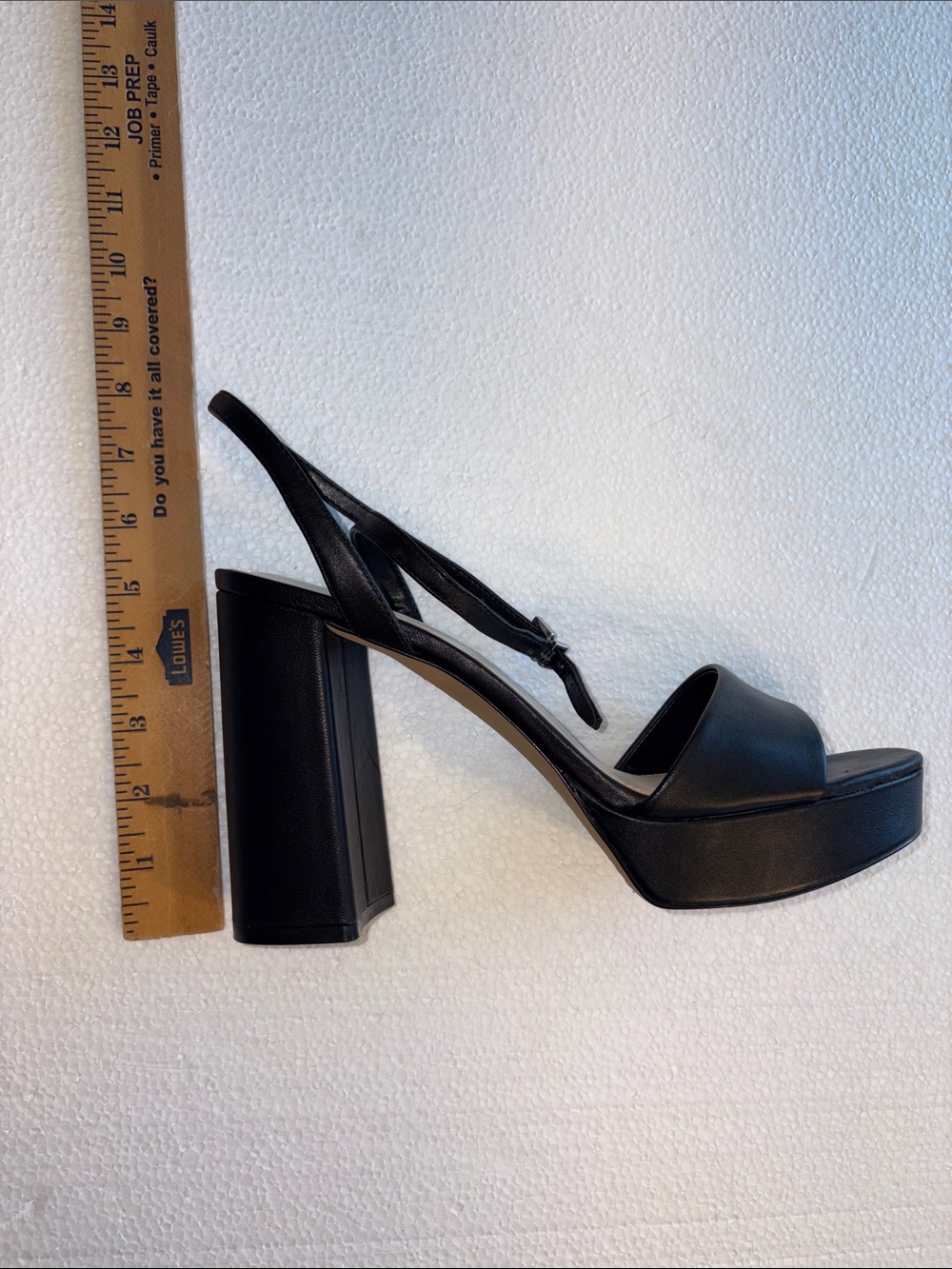 Vince Camuto Black Leather Strappy Block Heel Sandal , size 11 Med/ 42.5